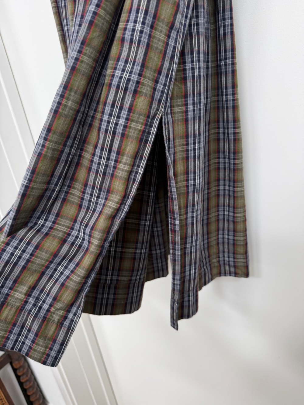 Damson Madder Josie Midi Skirt - Multi Check - Picture 6 of 8